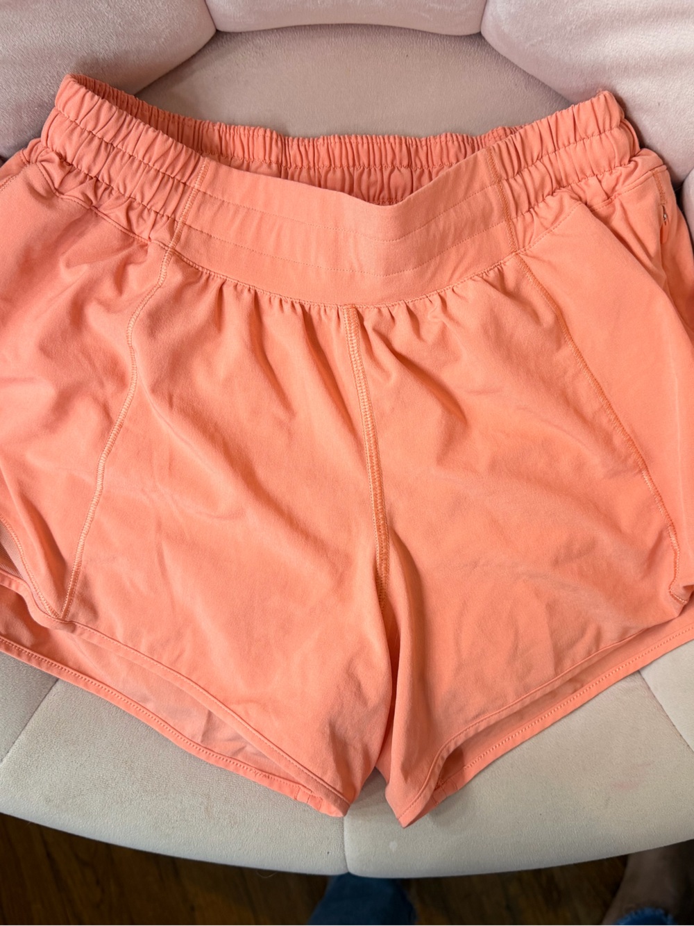 Lululemon Athletic Shorts - Coral. 2.5 inch inseam.